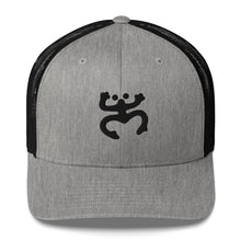 Load image into Gallery viewer, Black Coqui Trucker Hat