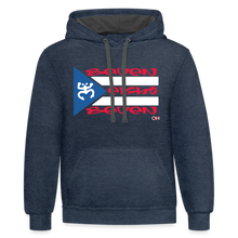 Load image into Gallery viewer, 787 Bandera Hoodie - indigo heather/asphalt