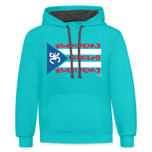 Load image into Gallery viewer, 787 Bandera Hoodie - scuba blue/asphalt