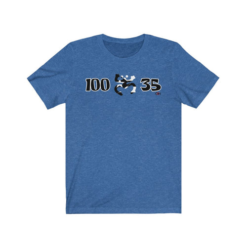 100 X 35 B&W Unisex T-shirt