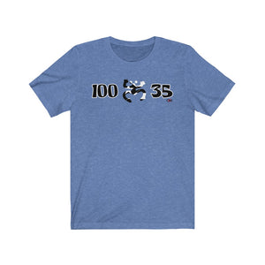 100 X 35 B&W Unisex T-shirt