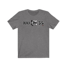 Load image into Gallery viewer, 100 X 35 B&amp;W Unisex T-shirt