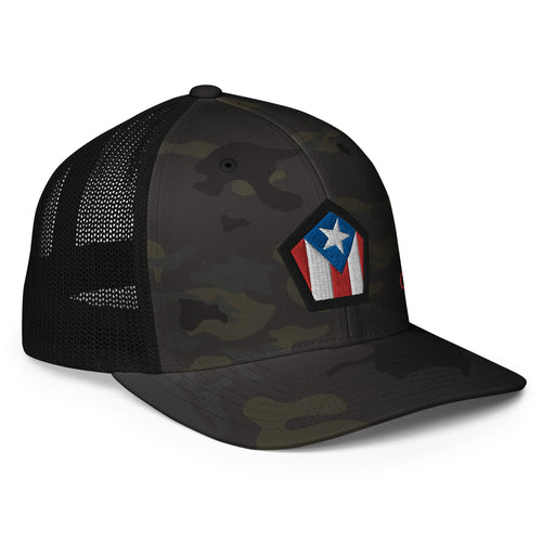 Escudo de PR FlexFit Trucker Hat