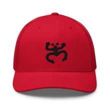 Load image into Gallery viewer, Black Coqui Trucker Hat