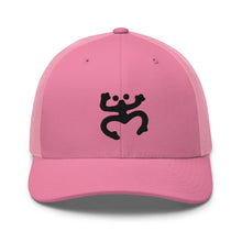 Load image into Gallery viewer, Black Coqui Trucker Hat