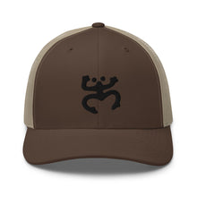 Load image into Gallery viewer, Black Coqui Trucker Hat