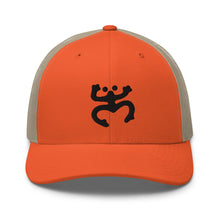 Load image into Gallery viewer, Black Coqui Trucker Hat