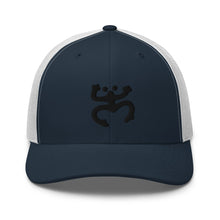 Load image into Gallery viewer, Black Coqui Trucker Hat