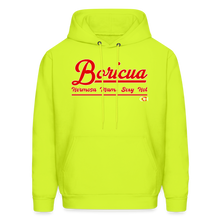 Load image into Gallery viewer, Women&#39;s Boricua Hoodie - safety green