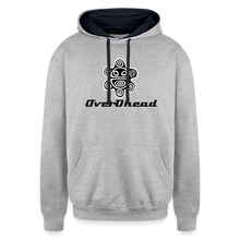 Load image into Gallery viewer, White Hoodie Sol Taino OverDhead - heather gray/navy