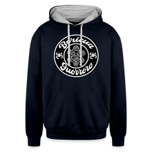 Load image into Gallery viewer, Boricua Guerrero Hoodie - navy/heather gray