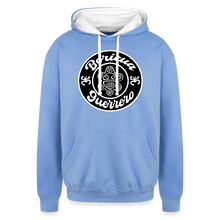 Load image into Gallery viewer, Boricua Guerrero Hoodie - sky blue/white