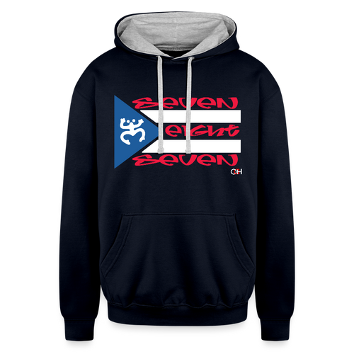 787 Bandera Hoodie - navy/heather gray