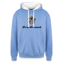 Load image into Gallery viewer, White Hoodie Sol Taino OverDhead - sky blue/white
