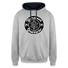 Load image into Gallery viewer, Boricua Guerrero Hoodie - heather gray/navy
