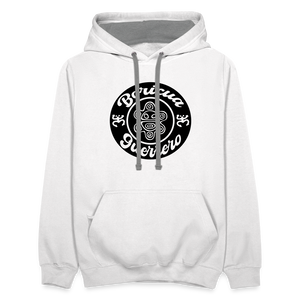 Boricua Guerrero Hoodie - white/gray