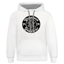 Load image into Gallery viewer, Boricua Guerrero Hoodie - white/gray