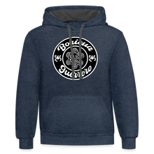 Load image into Gallery viewer, Boricua Guerrero Hoodie - indigo heather/asphalt