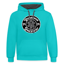 Load image into Gallery viewer, Boricua Guerrero Hoodie - scuba blue/asphalt