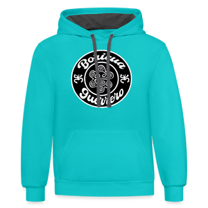 Boricua Guerrero Hoodie - scuba blue/asphalt