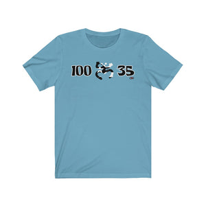 100 X 35 B&W Unisex T-shirt