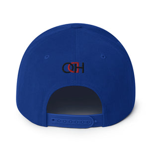 Azul & Blanco al Relieve Snapback Hat