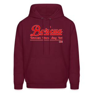 Women's Boricua Hoodie - burgundy